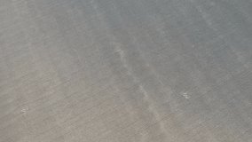 Aerial view of a farm in drought