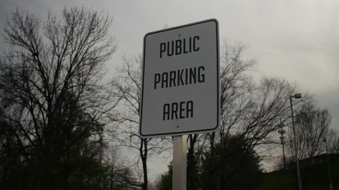 Public Parking Area Sign