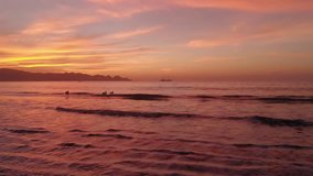 Sunset beach in Chile Coquimbo Golden Hour - Powered by Shutterstock - Get 15% off with code: PIKWIZARD15