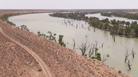 Various aerial shots of the Murray Darling Basin or river system. Regional Australia. Outback.