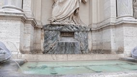 Glitch effect. Dell'Aqua Felice Fountain. Rome, Italy