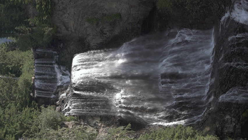 Alexander Falls, Whistler, BC vertical video 4K, UHD. Spectacular Alexander Falls in Whistler, British Columbia, Canada. Vertical video. 4K, UHD.
