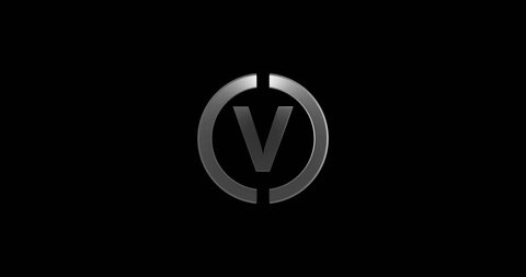 initial letter v logo with circle shape for business and company identity
