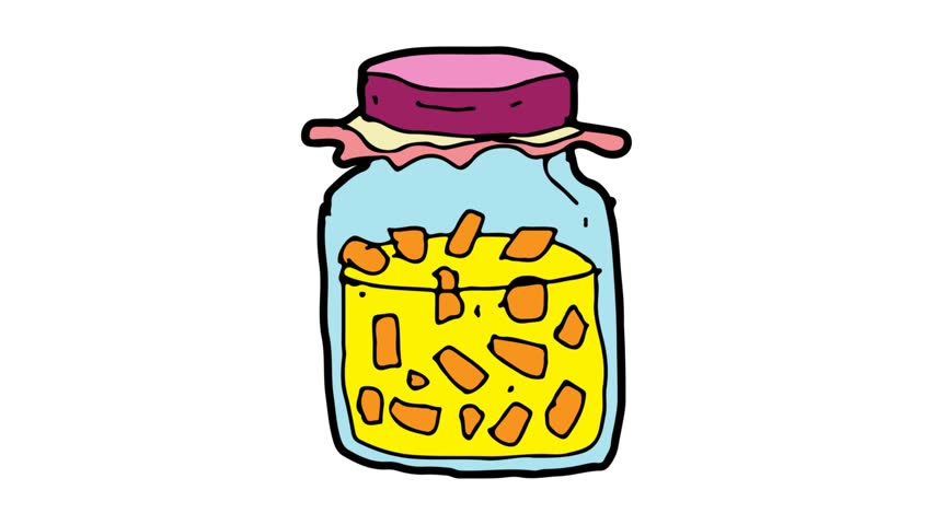 kids drawing white screen with theme of pickled