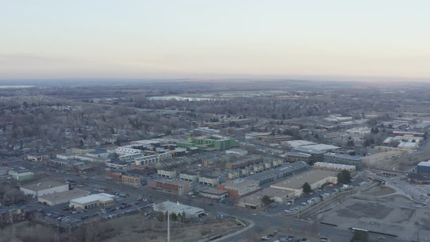 Boulder Colorado Industrial District Aerial Landscape