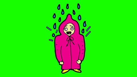Raincoat Drawing Stock Video Footage 4k And Hd Video Clips Shutterstock