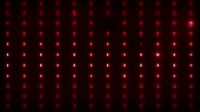 Bright beautiful red flood lights disco background with glitter stars. Light seamless background. Seamless loop. More videos in my portfolio.