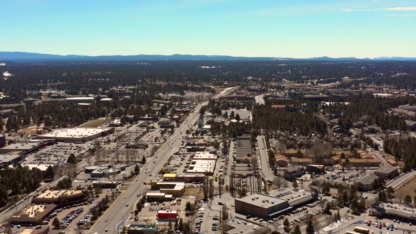 Drone footage Flagstaff Arizona 4k flyover
