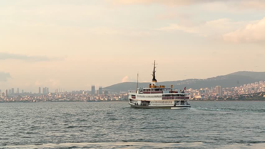 Istanbul sea and ship Royalty-Free Stock Footage #1026614447