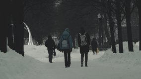 People walk along the Boulevard - Powered by Shutterstock - Get 15% off with code: PIKWIZARD15