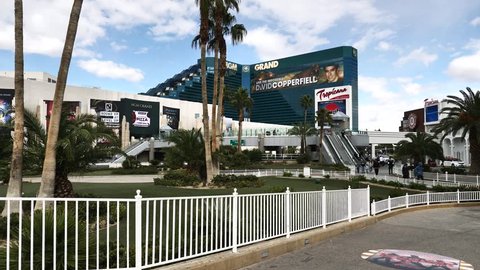 Las Vegas, United States - 03 02 2019: MGM Grand Las Vegas hotel/casino 