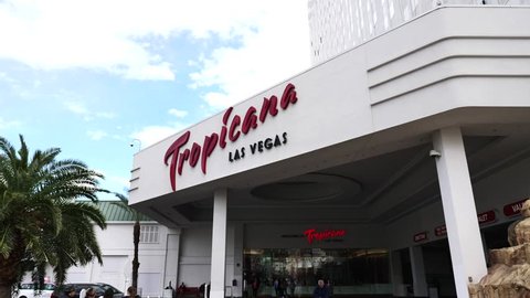 Las Vegas, United States - 03 01 2019: Tropicana Las Vegas Casino Hotel Resort 