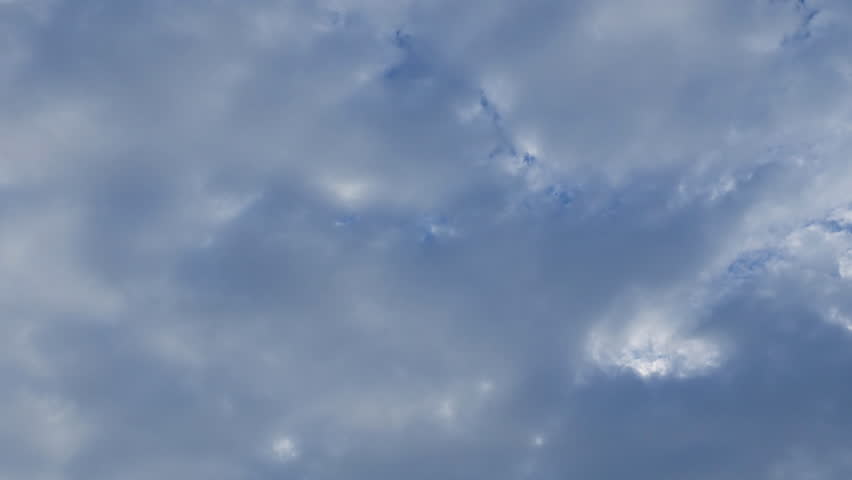 Photography Daytime Sky With Fluffy Clouds Video Loop