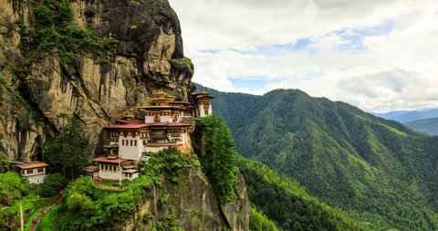Time Lapse of the Tiger's Nest in Bhutan