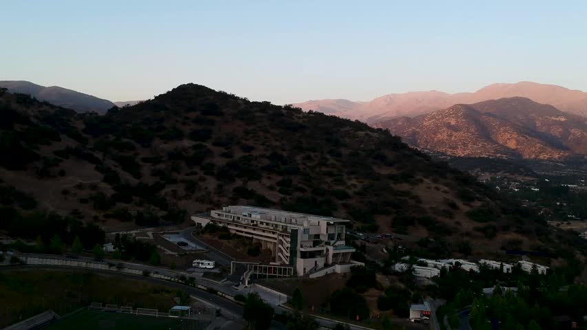 Aerial shot of penthouse apartments