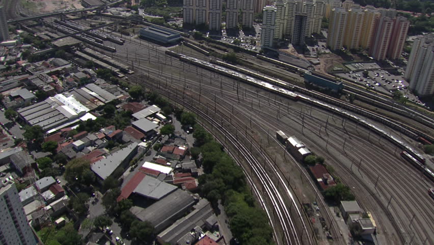 Aerial view of Osasco Train Station