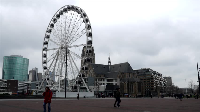 Ferris wheel in Rotterdam, the Netherlands