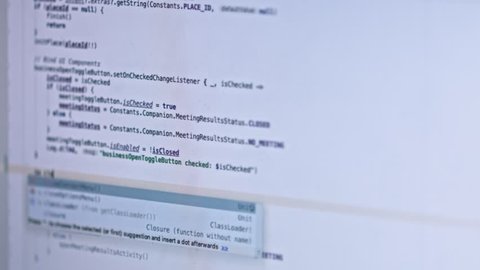 Hacker api text on the computer screen. Coding hacker concept. Modern tech. Programming code. Website HTML Code on the Laptop Display Closeup Photo.