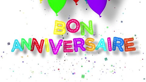 Bon Anniversaire の動画 映像素材 4k Hd動画クリップ Shutterstock