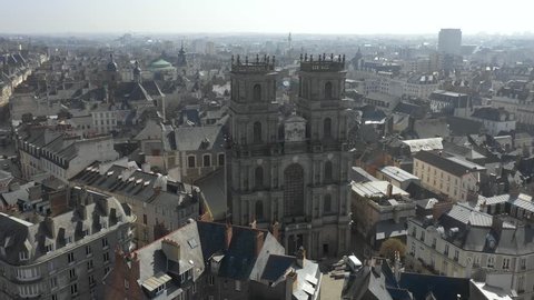 France, Rennes, Cathédrale Saint-Pierre, by drone