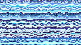 Moving random wavy texture. Psychedelic animated background. Horizontal waves. Looping footage.