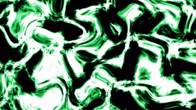 The image is of a dark background with bright green and white veins running throughout.