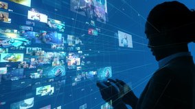 Social networking concept. Streaming video. - Powered by Shutterstock - Get 15% off with code: PIKWIZARD15