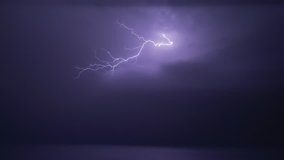 Real flashes of lightning over the sea during a powerful thunderstorm - Powered by Shutterstock - Get 15% off with code: PIKWIZARD15