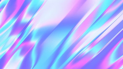 Trendy bright abstract holographic background. Looped 4K motion graphic.