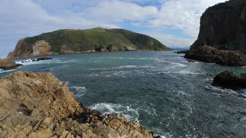 Knysna Heads, the entrance to the lagoon at Knysna. Garden Route. Western Cape. South Africa