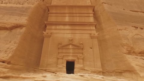 the historical complex "Mada'in Saleh" (Nabataean kingdom) is located in the north-west of Saudi Arabia (El Madina)