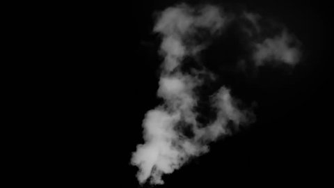 Big Flying White Smoke. White vapor or smoke slowly rises upwards gradually dissolving. Excellent for simulating smoking pipes. For example, geysers, steam locomotives or steamers, etc.