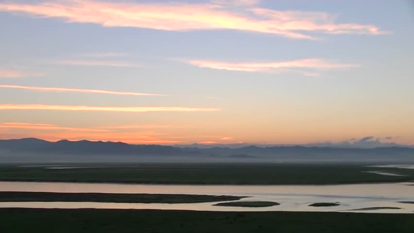 The sunrise of the prairie