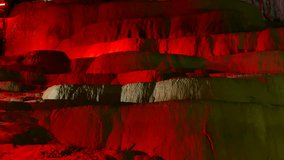 Natural Cascades Inside the Cave, 4k Video Clip