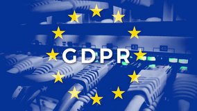 GDPR European data protection regulation concept animation.  - Powered by Shutterstock - Get 15% off with code: PIKWIZARD15