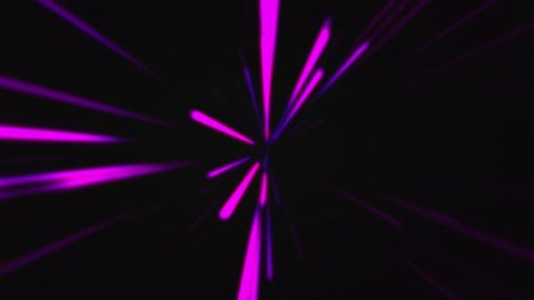 Warp Drive Star Ship Loopable Background: hot pink