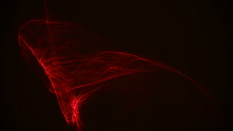 Red streaks light abstract animation background. Seamless Loop