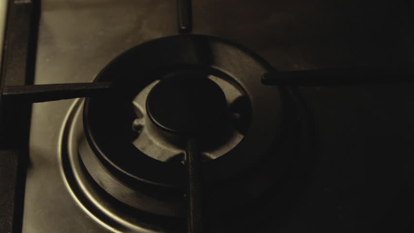 Background of electric hotplate on stove top. Fast igniting. Close view. Slowly