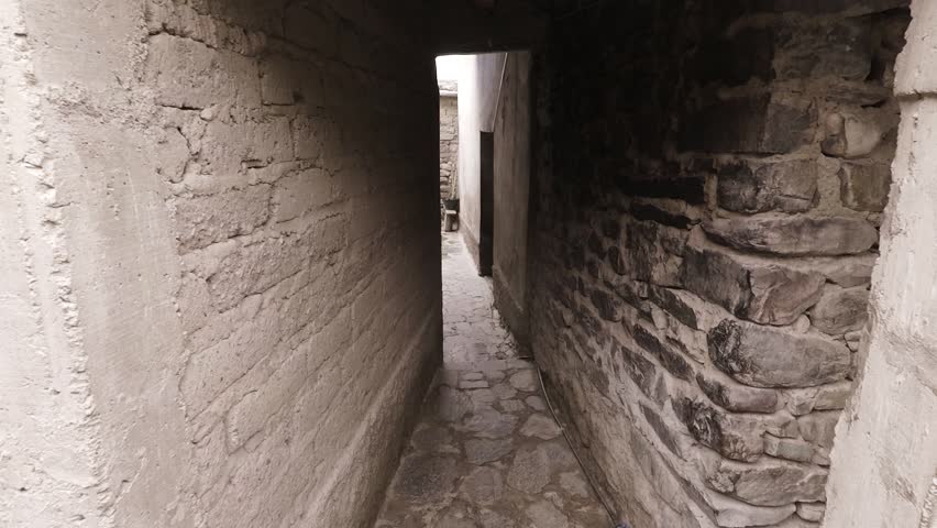 Shanty and poor old house in the village of the town in the mountains