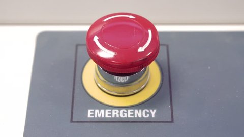 Close up of the red button.