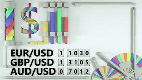 Colorful Business Financial Board, Fun Park Concept, Loop Video