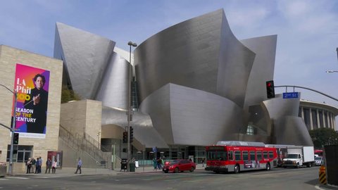 Walt Disney Concert Hall in Los Angeles - LOS ANGELES, USA - MARCH 18, 2019