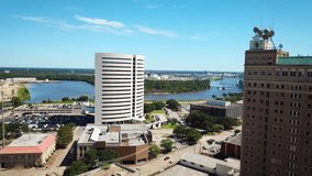 Drone Footage of Edison Plaza in Downtown Beaumont Texas