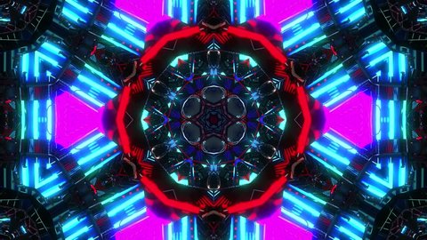 Colorful Disco Kaleidoscope Background