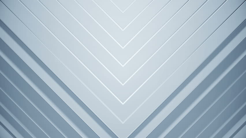 Clean 3d abstract background for business media. Geometric wave animation. Blinds visual effect. White bright pattern for modern slideshow. Seamless loop.