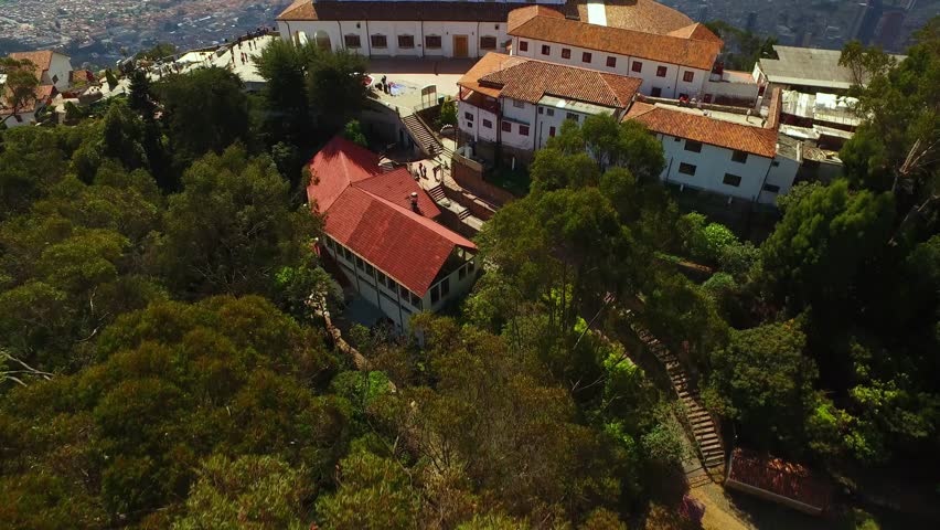 Monserrate, Impressive church on the mountain overlooking the city of Bogota