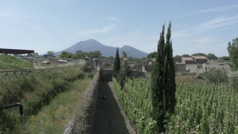 Pompeii ancient Roman city near Naples in the Campania region of Italy