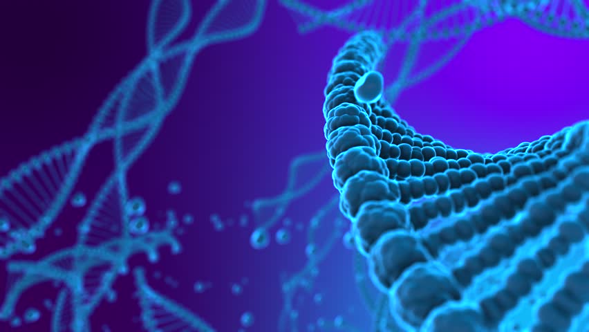 DNA Gene therapy and genetic engineering of human genes for medical research 3d render animation Royalty-Free Stock Footage #1027190882