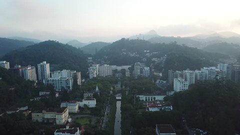 Aerial view of Petropolis, Rio de Janeiro, Brazil