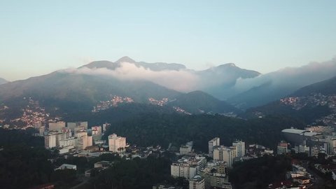 Aerial view of Petropolis, Rio de Janeiro, Brazil